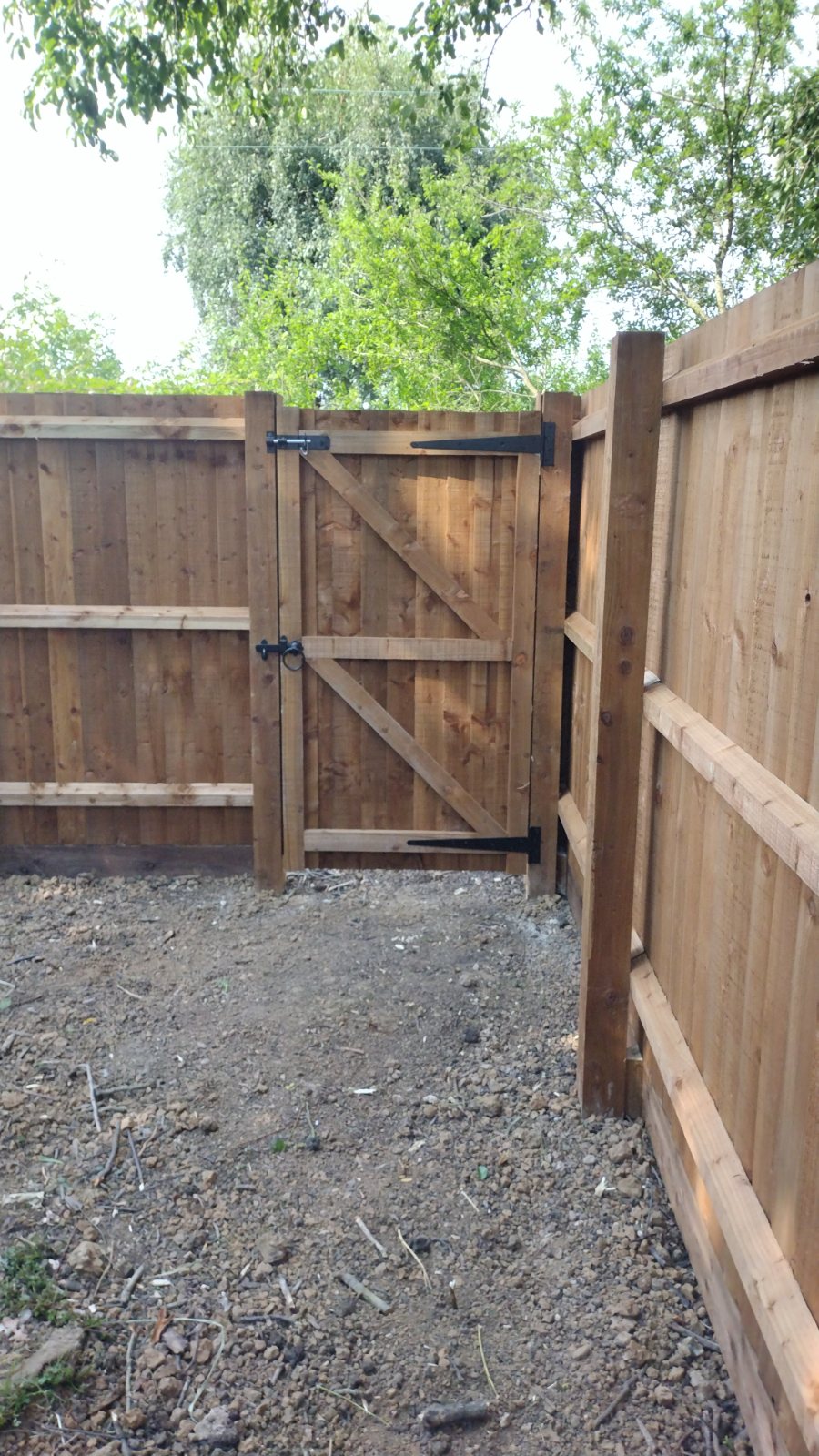Timber outbuilding built from scratch with double doors
